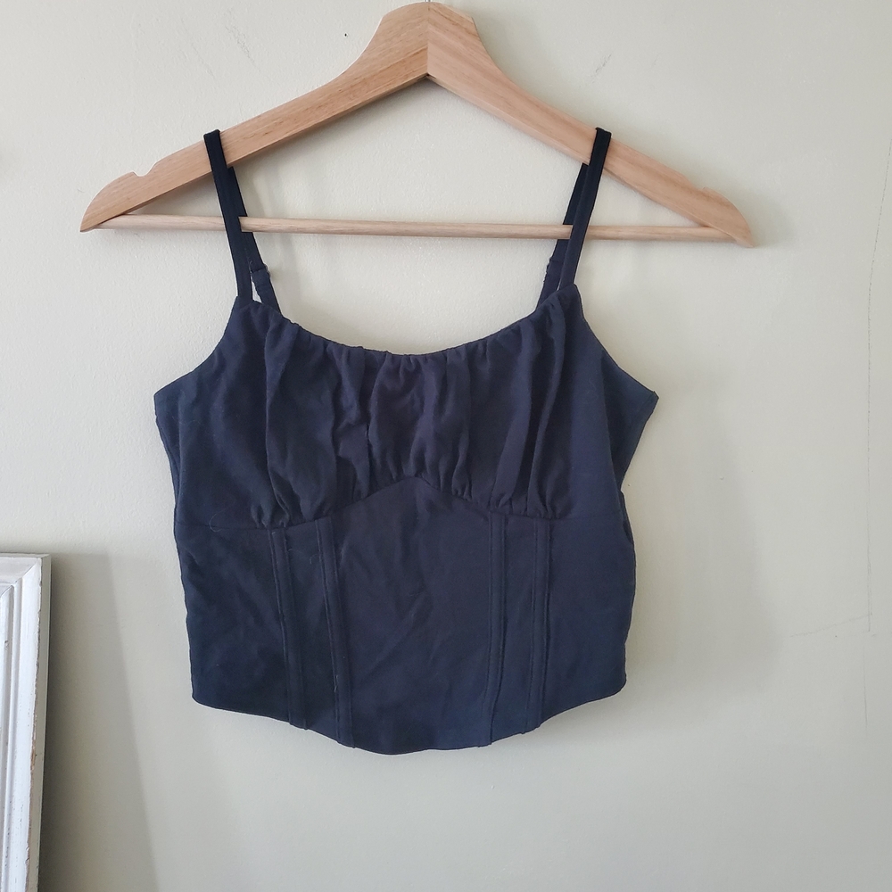 Hollister Black Bustier Corset Top